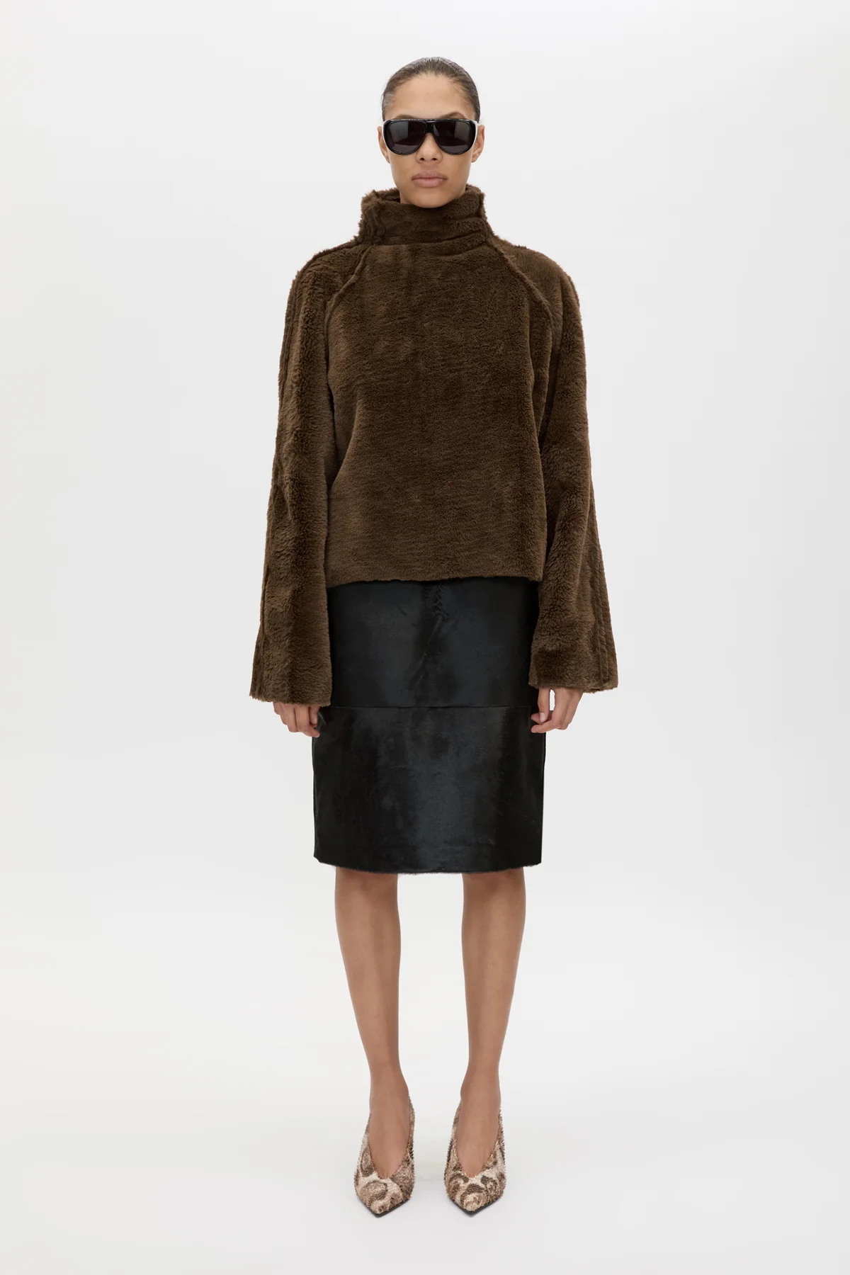 Contour Leather Skirt - Image 4