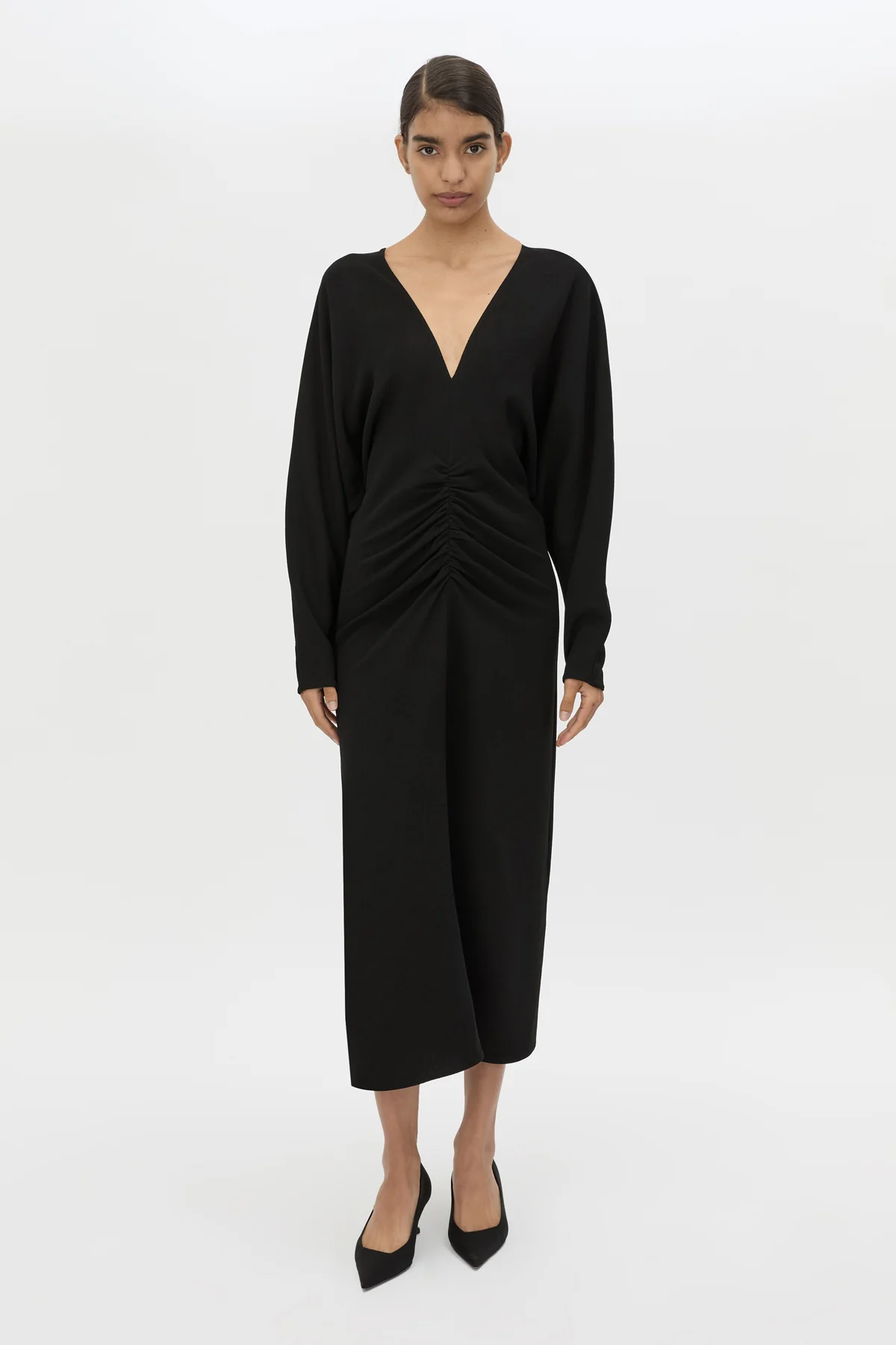 Dune Draped Waist Midi Dress