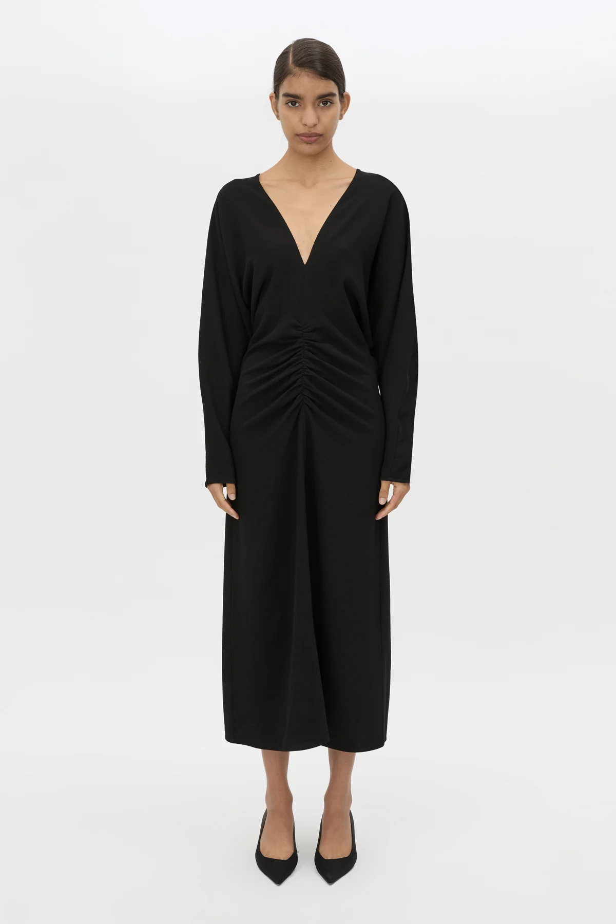 Dune Draped Waist Midi Dress - Image 3