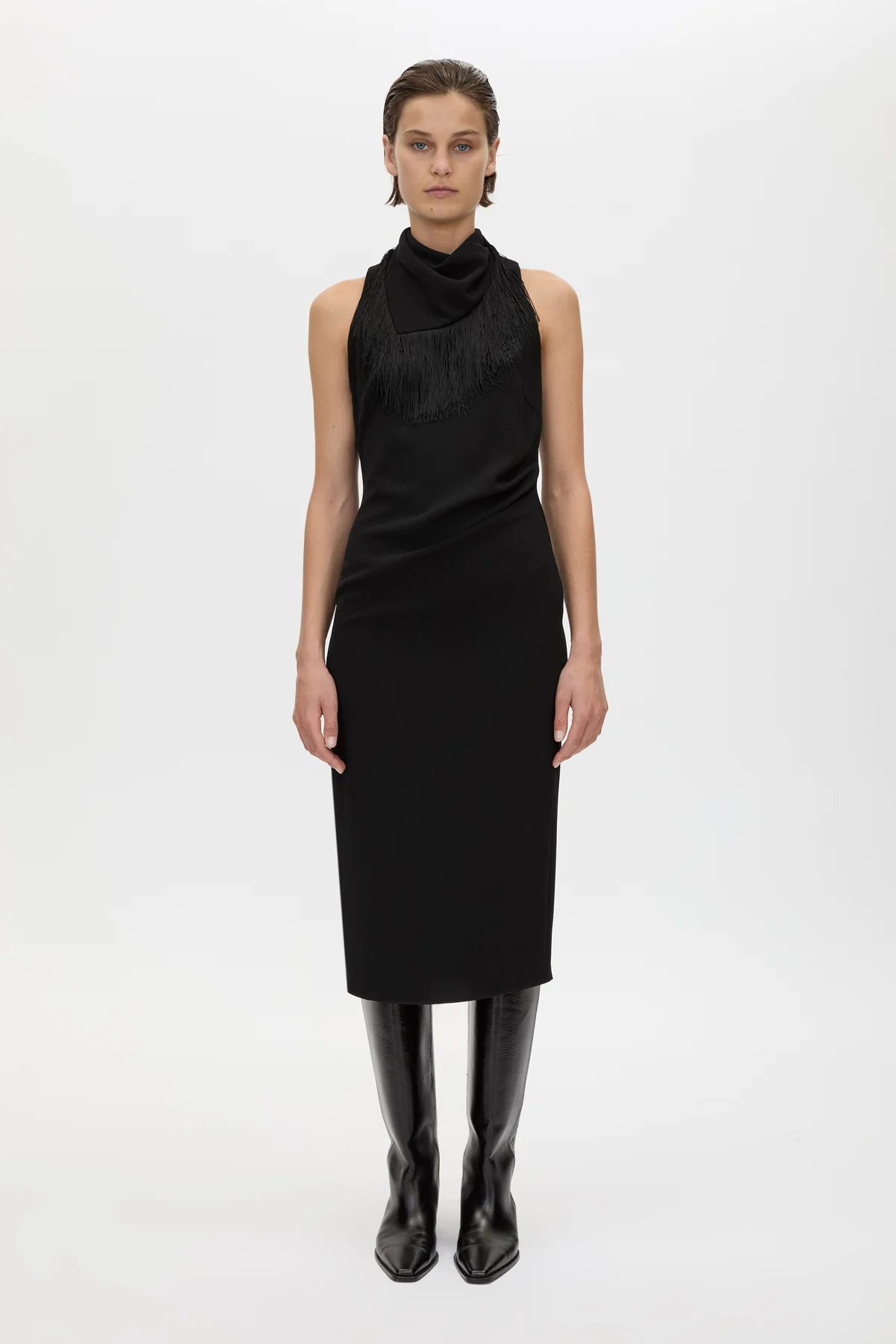 Dune Fringe Detail Midi Dress - Image 3