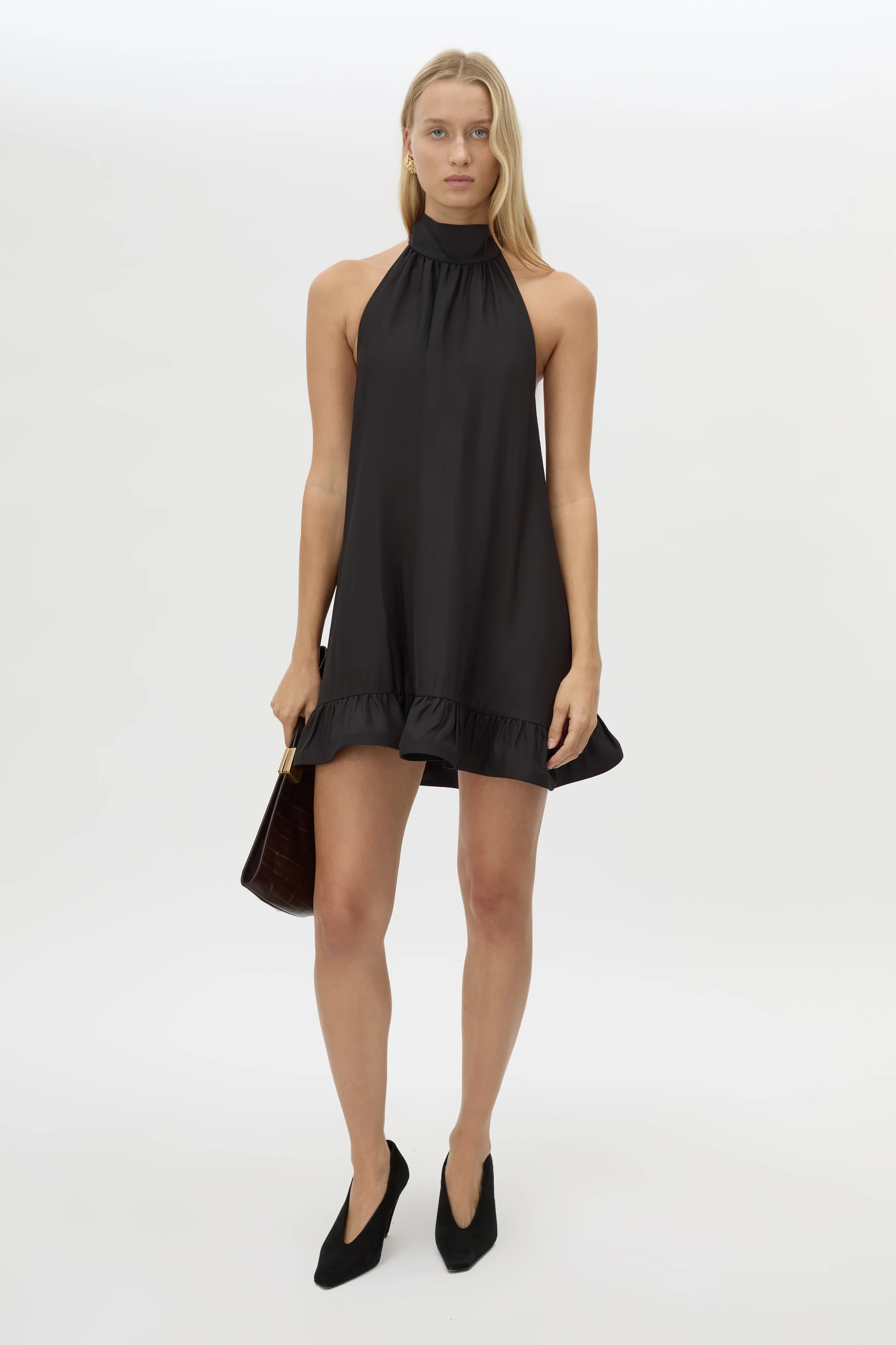Elsen Halter Mini Dress - Image 3