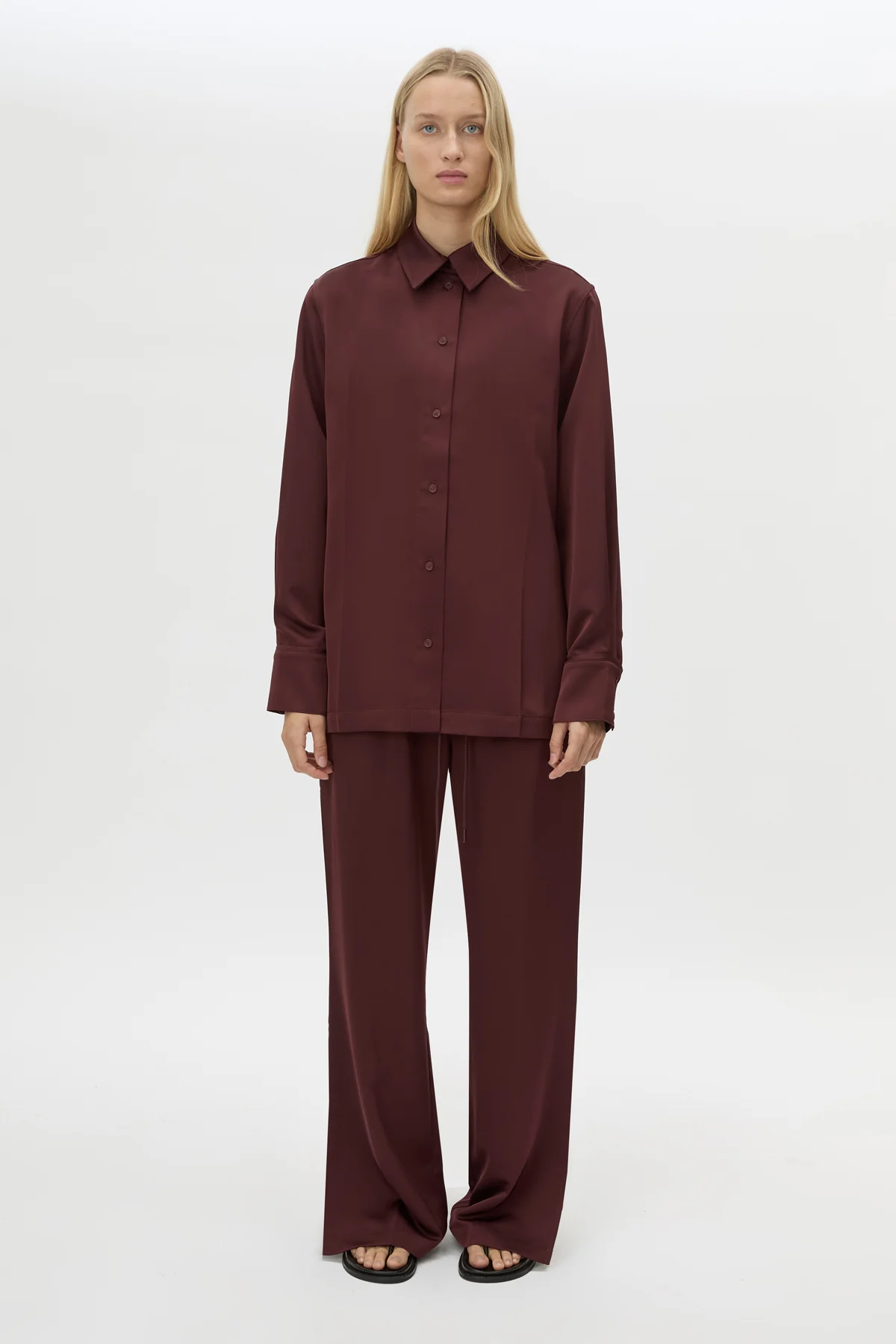 Ground Satin Long Sleeve Shirt - Image 3