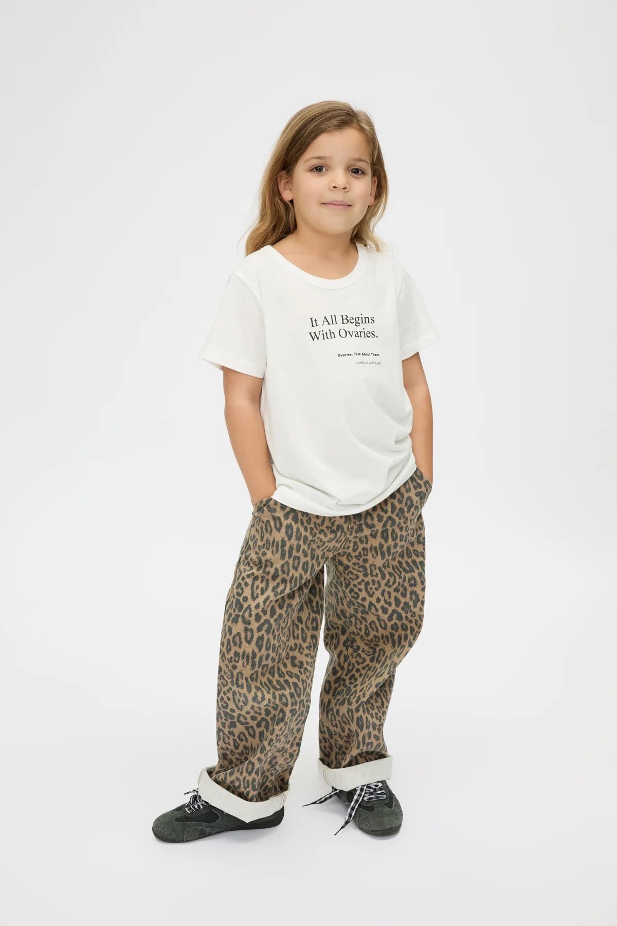 It All Begins With Ovaries Kids Tee - Image 5
