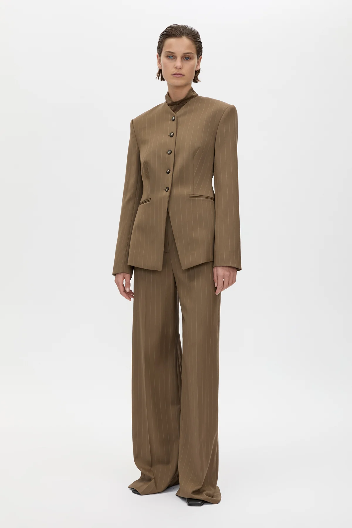 Maxim Fitted Collarless Blazer - Image 3