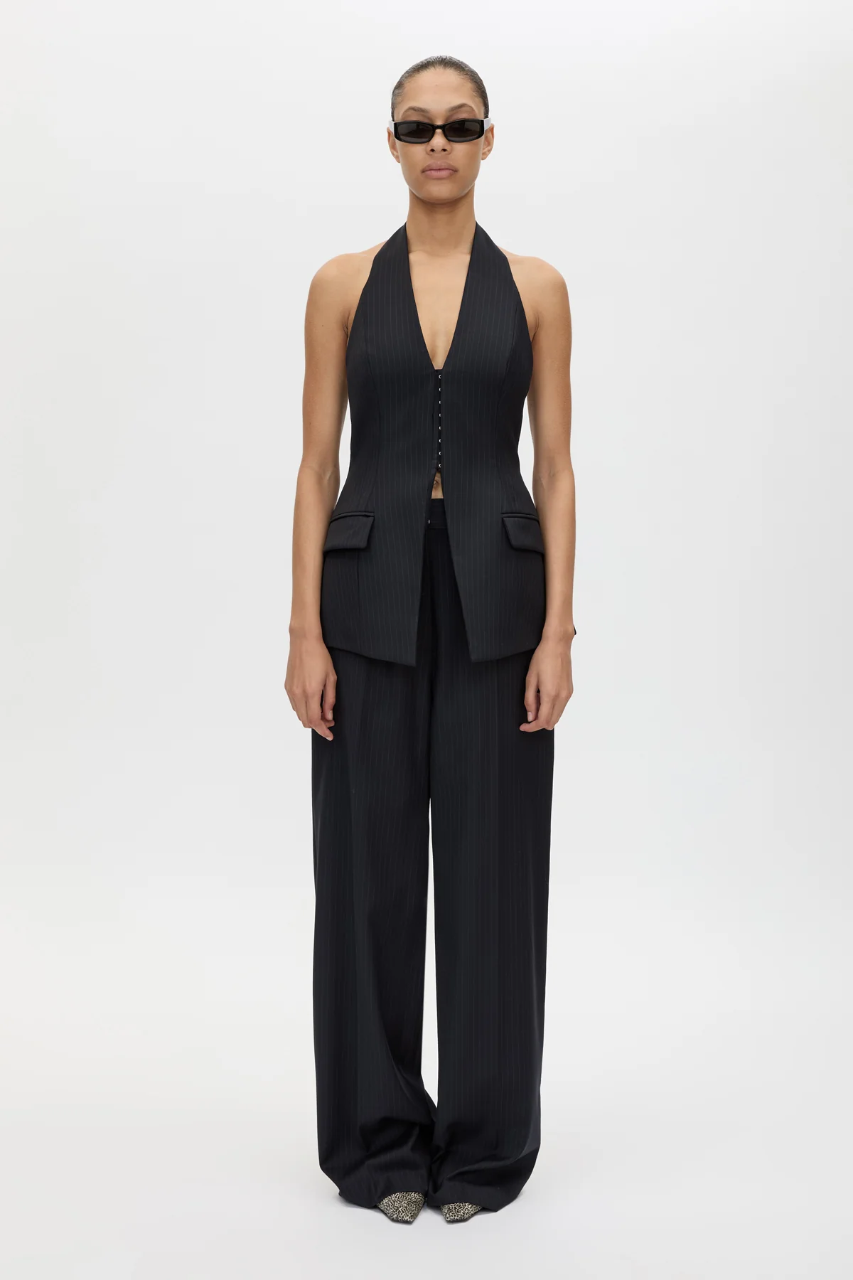 Orban Mid Rise Wide Leg Pant - Image 4