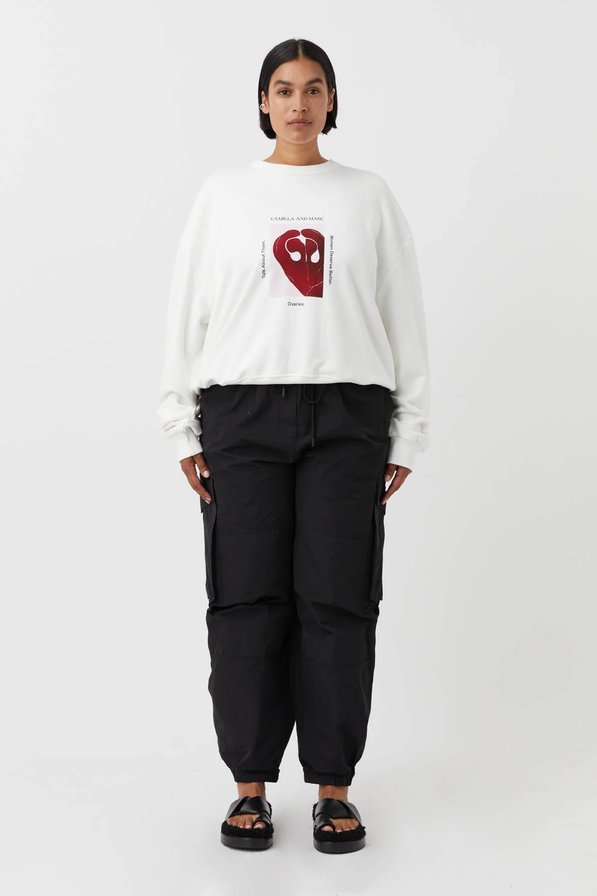 Ovarian Cancer Unisex Art Sweater - Image 5