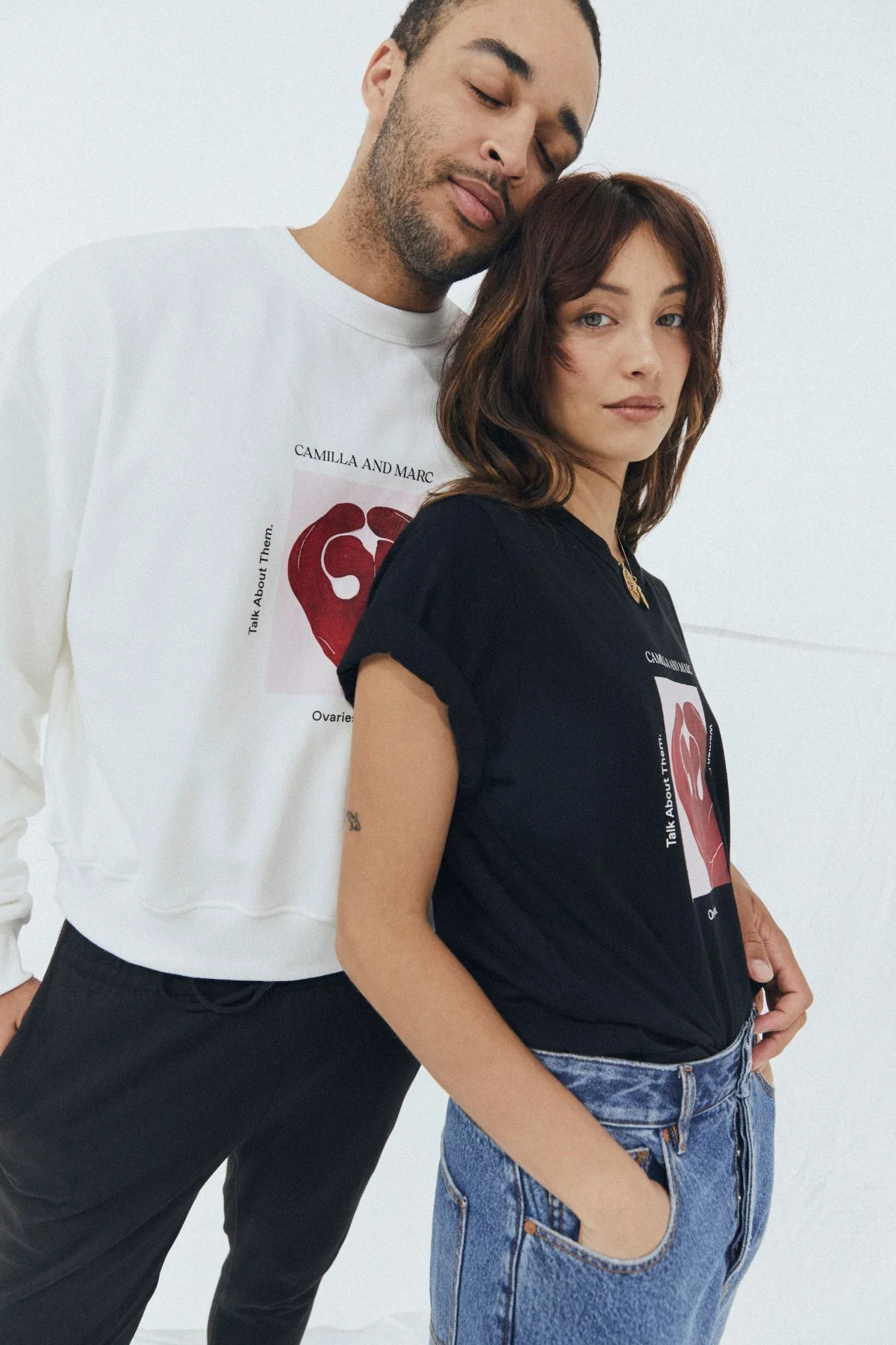 Ovarian Cancer Unisex Art Sweater - Image 9