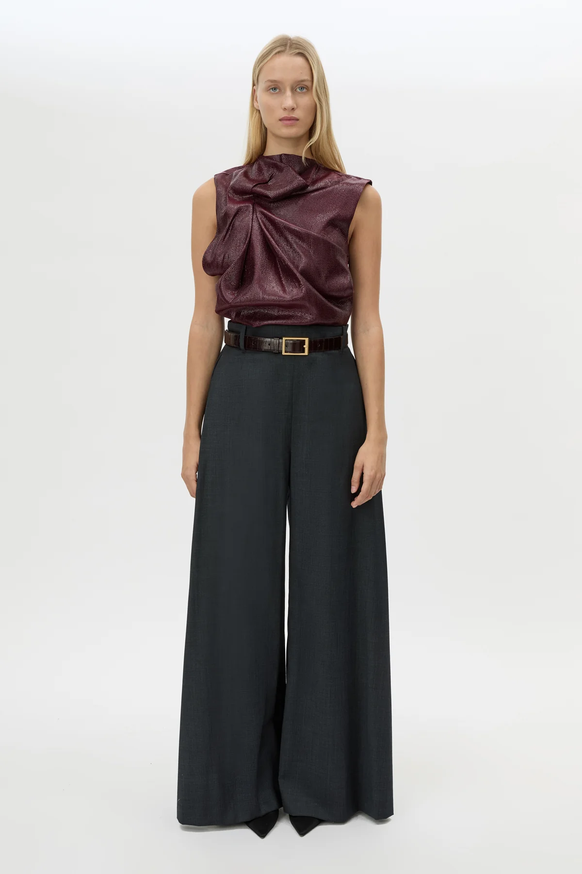 Sana Drape Tailored Top - Image 3