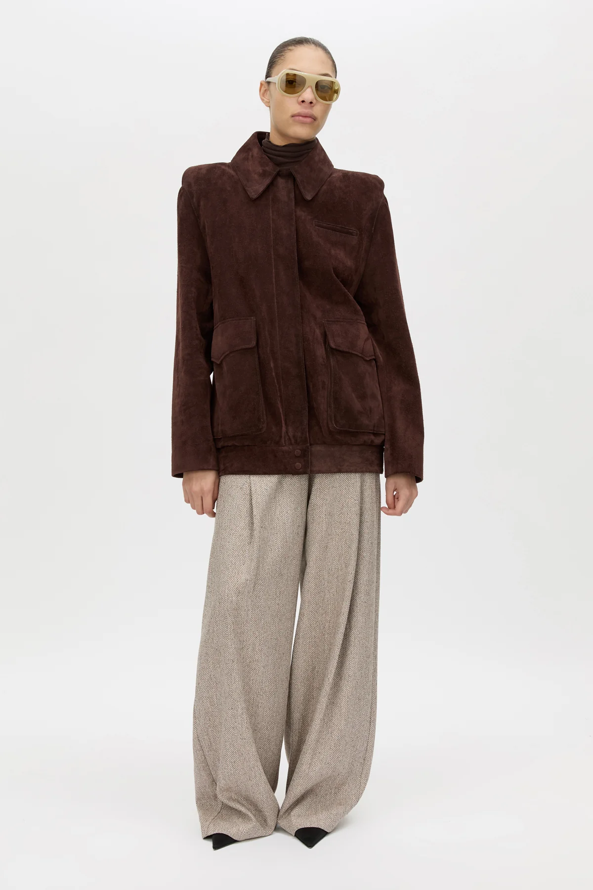 Zaha Leather Bomber - Image 3