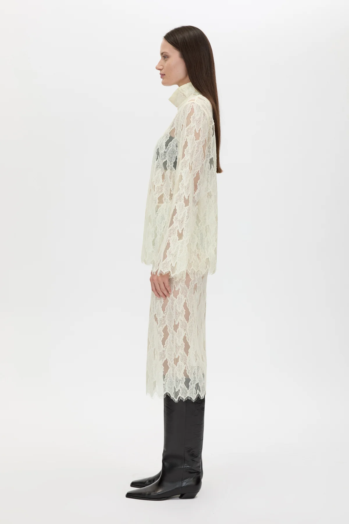 Zemira Lace Midi Skirt - Image 4